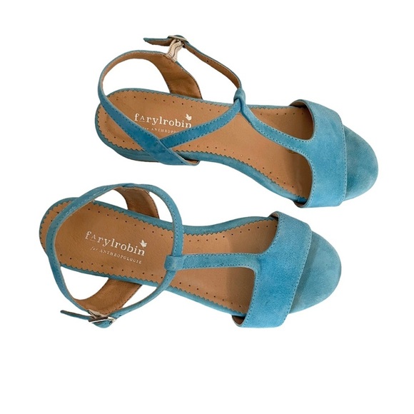 Anthropologie | Farylrobin Macarena Suede Heels Size 6 - Picture 6 of 11